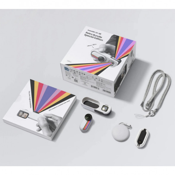 Экшн-камера Insta360 Go 3S Retro Bundle Special Edition 64ГБ, White в Нижнем Новгороде