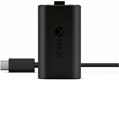 Microsoft Аккумулятор с кабелем зарядки USB Type-C для геймпада Xbox Series S/Series X/One, черный в Нижнем Новгороде