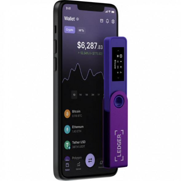 Криптокошелек Ledger Nano S Plus 1 шт., Purple Amethyst в Нижнем Новгороде