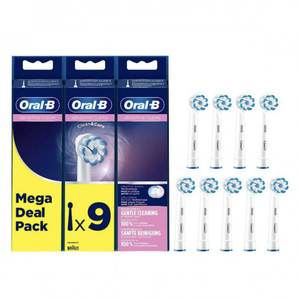 Насадки на зубные щетки Oral-B Sensitive Clean, 9 шт. в Нижнем Новгороде