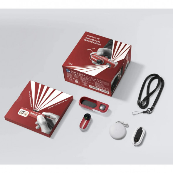 Экшн-камера Insta360 Go 3S Retro Bundle Special Edition 128ГБ, Red в Нижнем Новгороде