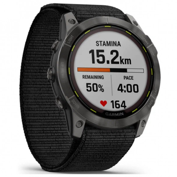 Умные часы Garmin Enduro 2 угольно-серый DLC титановый с нейлоновым ремешком UltraFit 010-02754-01 в Нижнем Новгороде