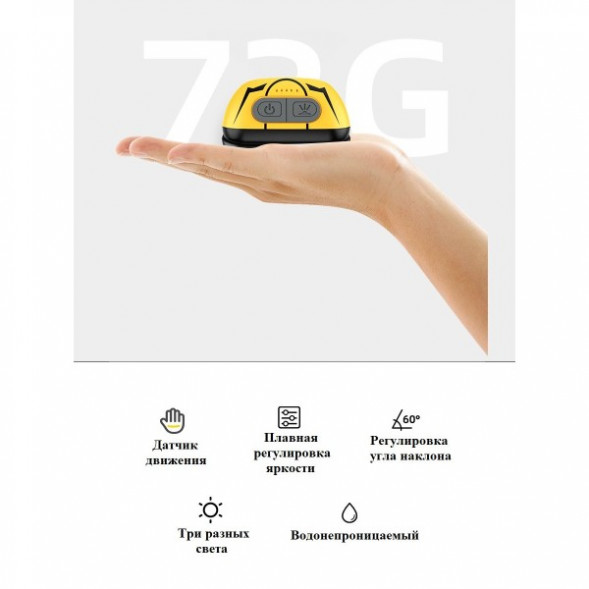 Фонарь налобный светодиодный HL05-S, желтый в Нижнем Новгороде