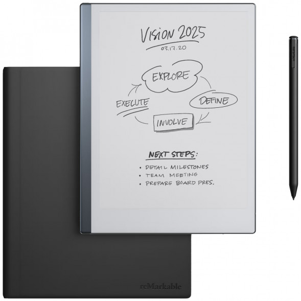 Графический планшет reMarkable 2 со стилусом Marker Plus и чехлом Book Folio черный (RM115) в Нижнем Новгороде