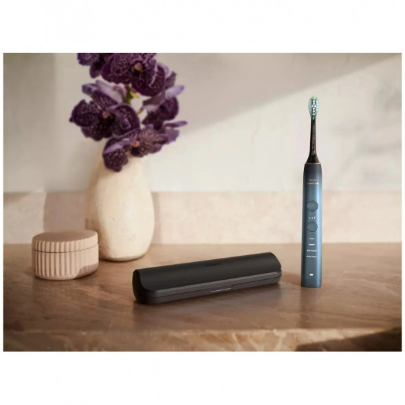 Электрическая звуковая зубная щетка Philips Sonicare DiamondClean 9000 HX9911/88, темно-синий в Нижнем Новгороде