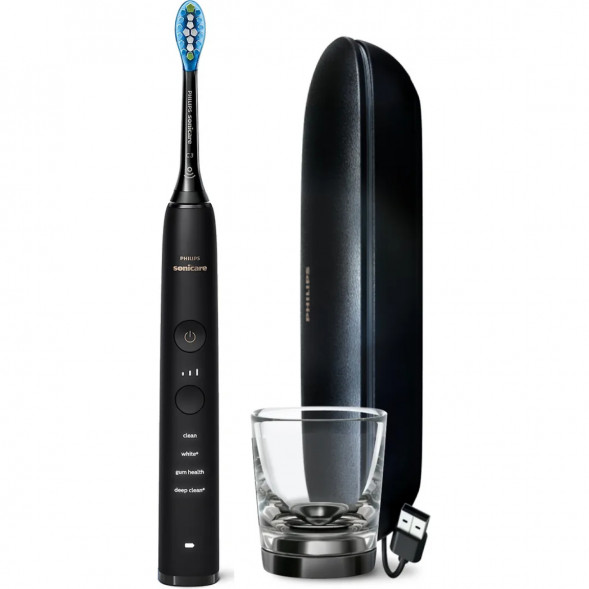 Электрическая зубная щетка Philips Sonicare Diamond Clean 9000 с USB-футляром и зарядным стеклом HX9911/09 в Нижнем Новгороде