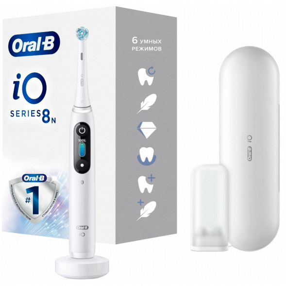 Зубная щетка электрическая Oral-B iO Series 8, белый в Нижнем Новгороде
