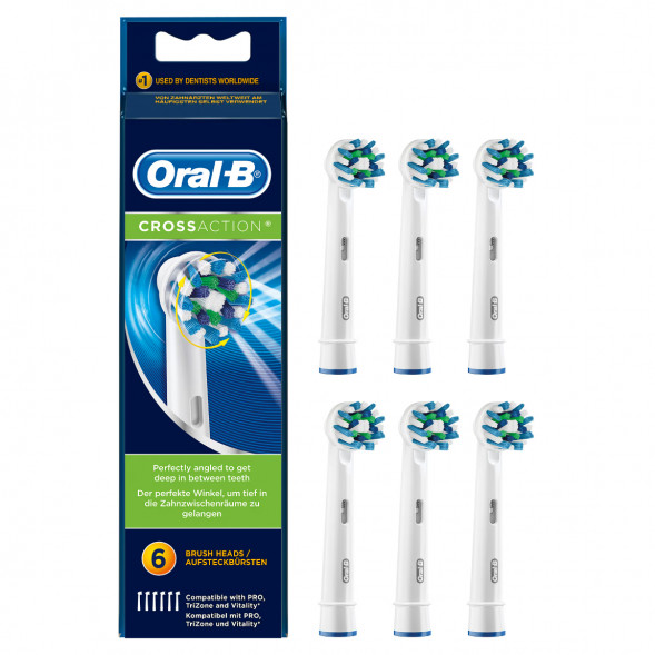 Насадки на зубные щетки Oral-B Cross Action, 6 шт. в Нижнем Новгороде