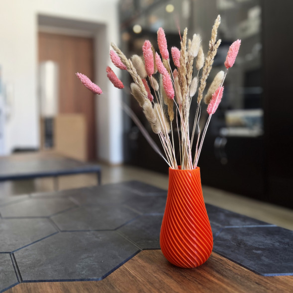 Ваза для сухоцветов HatRom Spiral, оранжевый в Нижнем Новгороде