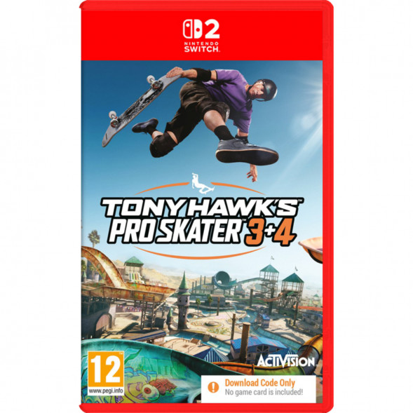 Игра Tony Hawk&amp;#039;s Pro Skater 3+4 (код загрузки) [Nintendo Switch 2, английская версия] в Нижнем Новгороде