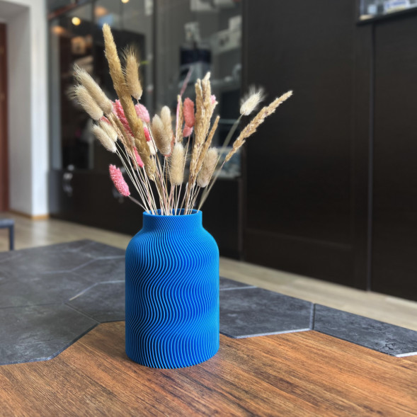 Ваза для сухоцветов HatRom Wave, синий в Нижнем Новгороде