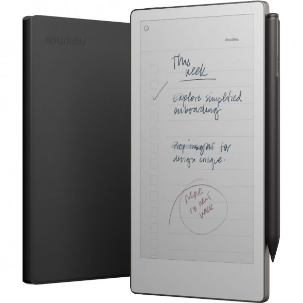 Графический планшет reMarkable Paper Pro Move + Стилус MarkerPlus + Чехол BookFolio Premium Leather, Black в Нижнем Новгороде