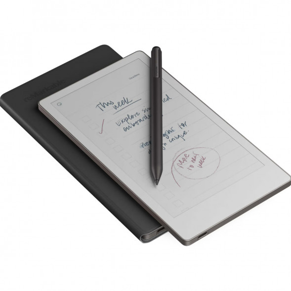 Графический планшет reMarkable Paper Pro Move + Стилус MarkerPlus + Чехол BookFolio Premium Leather, Black в Нижнем Новгороде