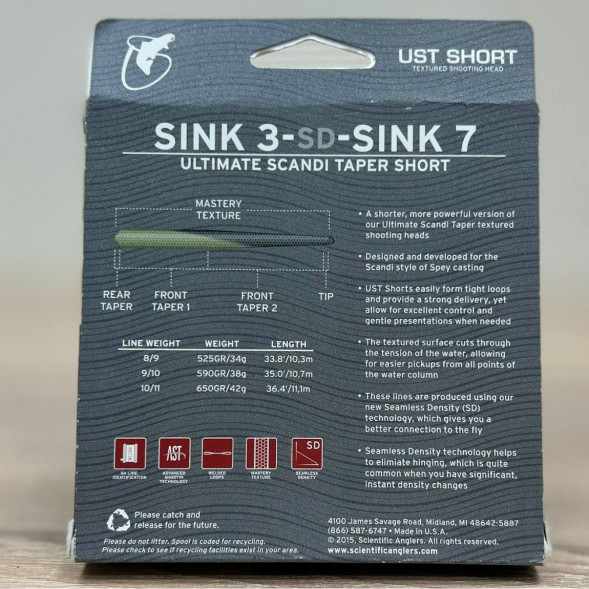 Рыболовная леска Scientific Anglers UST Short St-11/12-S3/S7 Sink 3-CD-Sink 7 132312 в Нижнем Новгороде