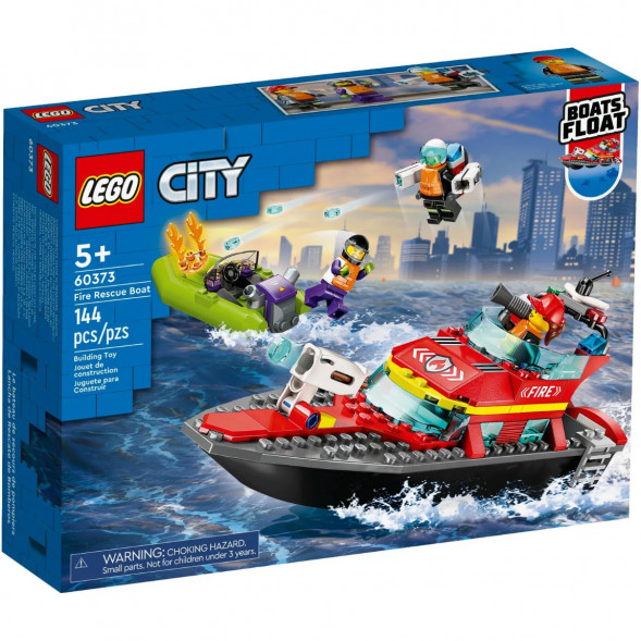 Конструктор LEGO City 60373 &amp;quot;Пожарно-спасательная лодка&amp;quot;, 144 деталей в Нижнем Новгороде